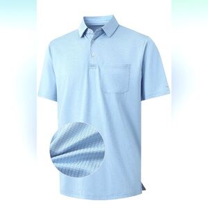 NWT Rouen Mens Golf Shirts Short Sleeve Moisture Wicking Collared Polo, Size 3X